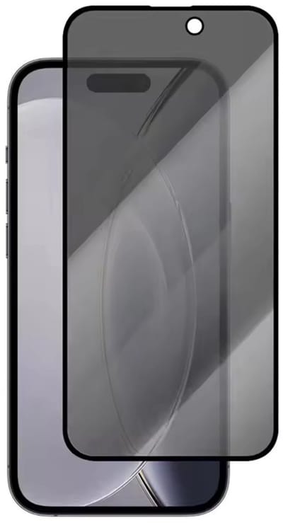 Privacy Screenprotector geschikt voor iPhone 17 - screen protector Privacy geschikt voor iPhone 17 - Privacy Glass - Edge to Edge