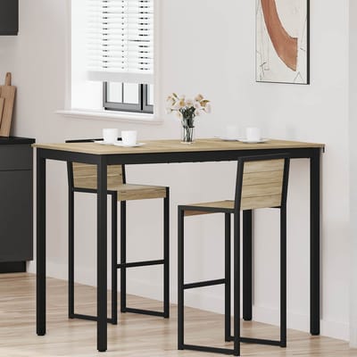 vidaXL - Staande - Bartafel - Bewerkt - hout - Rechthoekig