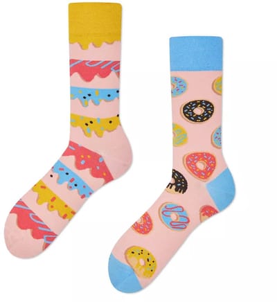 Many Mornings heren sokken donut time multi