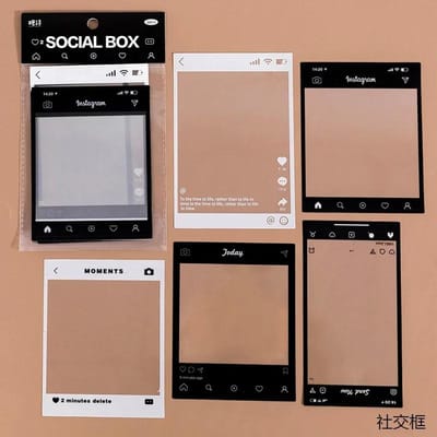 15 Vel Vintage Foto Film Frame PET Sticker Pakket DIY Dagboek Junk Journal Decoratie Label Stickers Album Scrapbooking