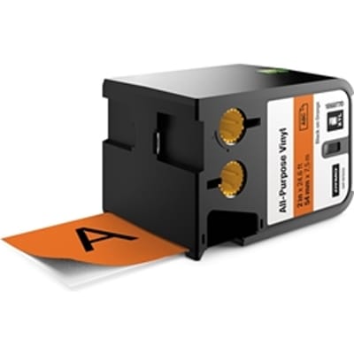 DYMO 1868770 XTL tape vinyl zwart op oranje 54mm (origineel)