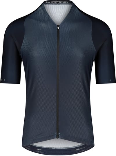BIORACER Icon Coldblack - Fietsshirt Zomer - Heren - Nautica Blue - Korte Mouw - UV-Bescherming & Aansluitend - Maat S