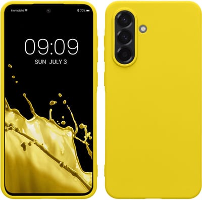 kwmobile telefoonhoesje geschikt voor Samsung Galaxy A36 5G - Hoesje voor smartphone - Back cover in stralend geel
