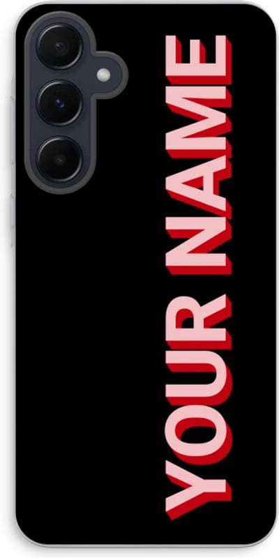 Gepersonaliseerd - Case Company® - Hoesje geschikt voor Samsung Galaxy A55 hoesje - Namecase - Soft Cover Telefoonhoesje - Bescherming aan alle Kanten en Schermrand