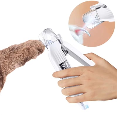 2-in-1 Elektrische Nageltrimmer voor Huisdieren met LED – Veilig & Stil Nagels Knippen en Slijpen voor Honden en Katten van Alle Maten