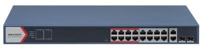 Hikvision DS-3E1318P-EI(B) - Netwerkswitch - Managed - PoE - Fast Ethernet