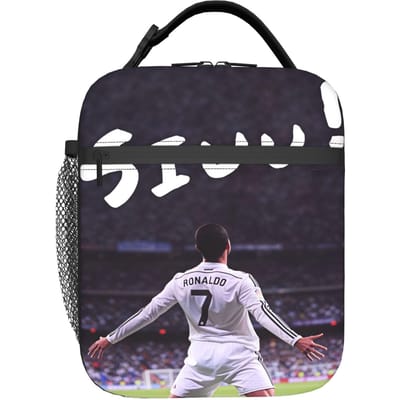 R-Ronaldos 2026 Lunchtas Leuke Lunchtrommel Voor Meisjes School Draagbare Rits Koeltas Oxford Grafische Tote Voedselzakken as picture