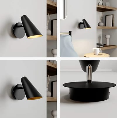 Eenvoudige wandlamp voor de slaapkamer - 21x12x21cm - E27 fitting (lamp niet inbegrepen)
