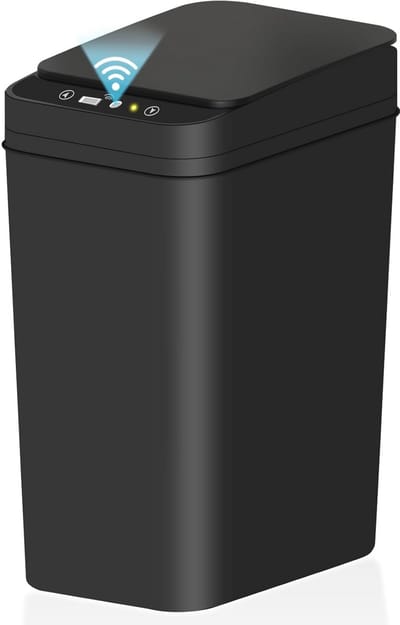 Touchless Badkamer Prullenbak met Bewegingssensor - Slimme Vuilnisbak voor Keuken, Kantoor en Woonkamer