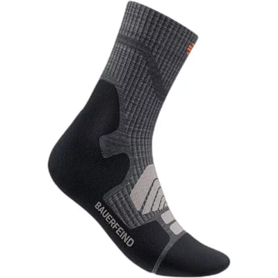 Bauerfeind Outdoor Merino Mid Cut Socks, Men, Lava Grey, 46-49 - 1 Paar