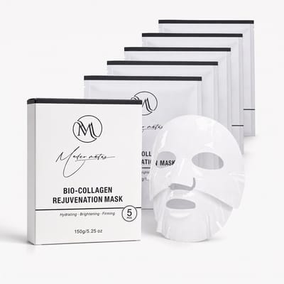 Mateomatas Gezichtsmasker met Collageen - Hydraterend Sheet Mask - Revitaliserend en Anti-Aging - Verzorging voor Alle Huidtypes