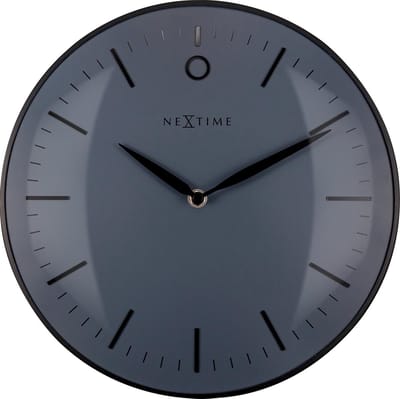 Design Wandklok - Geen Tikkend Geluid! - Zwart - 30cm - Glamour Small - NeXtime
