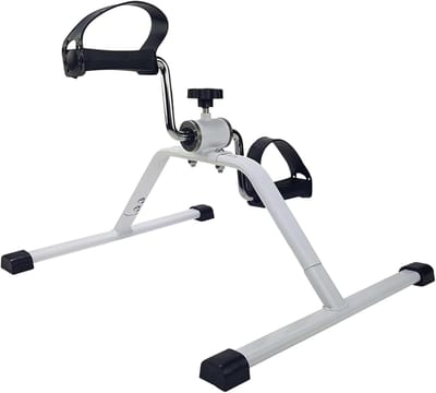Pedalora Mini Bike Trainer, Exercise Bike, Arm Trainer and Leg Trainer for Muscle Building, Condition Training, Movement Training, Fitness Machine, Ideal for Seniors