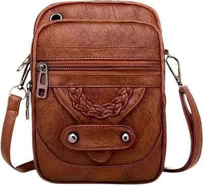 Livano Schoudertas - Dames - Heren - Crossbodytassen - Slingbag - Bag - Nektas - Nektasje - Messenger - Crossbody - Bruin