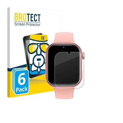 Screenprotector 6 Stuks voor Naixues Kids Smartwatch GPS Beschermglas transparant