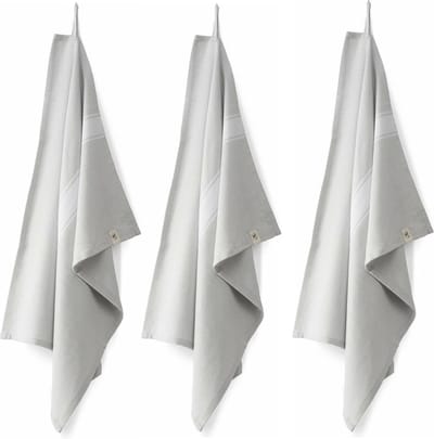 Walra Theedoek Dry Up - 50x70 - 100% katoen - Licht Grijs - 3 stuks