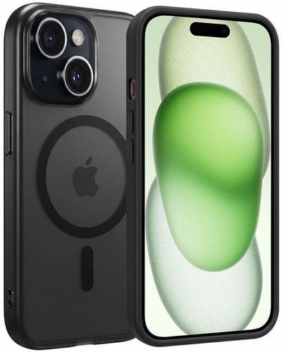 Hoesje Geschikt voor Apple iPhone 15 - Magsafe Compatible - Sterk & Shockproof - Back Cover - Shock Proof Case - Telefoon Hoes Shockproof - Zwart