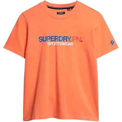 Superdry - Sportwear Logo T-shirt met losse pasvorm - Dames - T-shirts