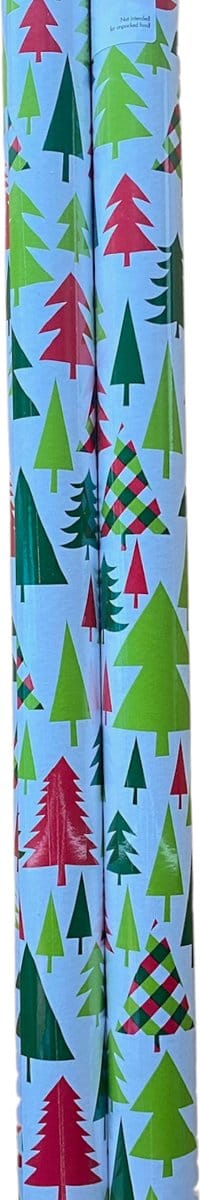 FESTIVE GIFTS Inpakpapier - Cadeaupapier - 200 x 70cm - 2 rollen - Kerst - Luxe Cadeauverpakking - Kleurrijk