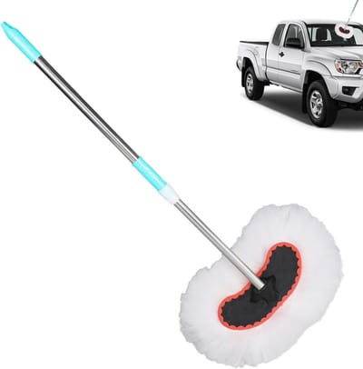 Autowasborstel - Autoduster Autopoetsborstel - Auto Reinigen - Schuurvrij Ontwerp - 125 cm - Niet gespecificeerd