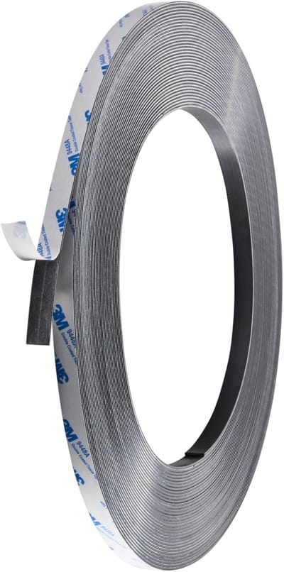 12,7mm (0,5 inch) - Zelfklevende Magnetische Tape / Premium Magneetband - 1mm dik - Rol van 30 Meter