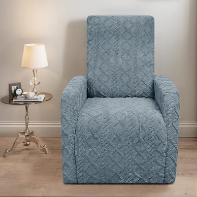 Housse de canapé Chivas en velours jacquard, housse de chaise longue électrique, housse de protection complète 45*60cm gray