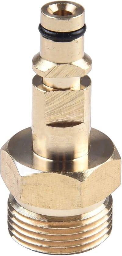 Hogedrukreiniger Adapter - Messing Koppeling - Buiten Reinigen - Snelkoppeling Compatibel - 220 Bar Max - Messing
