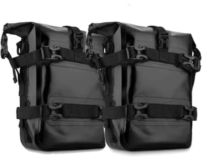 Motorfiets Zadeltassen - Bagage Tassen - Spullen Opbergen - Waterdicht PVC Materiaal - 2 Stuks - Zwart