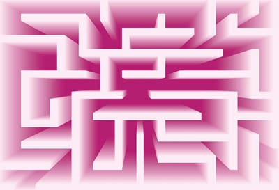 Fotobehang Abstract Pattern Modern | XXL - 206cm x 275cm | 130g/m2 Vlies