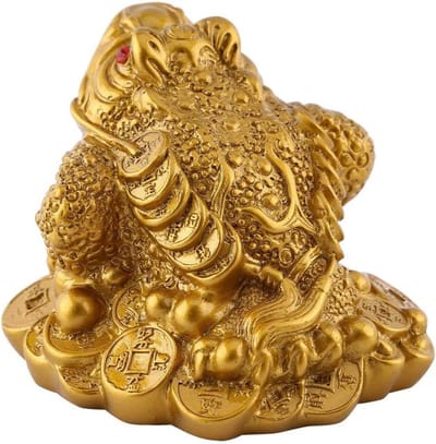 Feng Shui Kikker - Geld Pad - Welvaart Aantrekken - Munt In De Mond