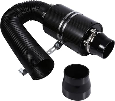 Induction Kit,Universal Air Filter,Universal Car 3" Carbon Fiber Cold Air Filter Supply Closed Inlet Induction Pipe - ShopVlot