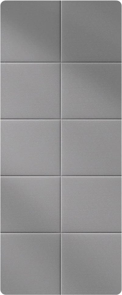 Opvouwbare yogamat - Draagbare fitnessmat - Antislip - Geschikt voor pilates, gymnastiek en fitness - Afmetingen: 183 x 61 x 0,4 cm - Grijs