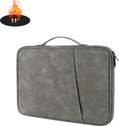 Nivard Laptoptas Krasbestendig - Laptop Sleeve - Rugtas - Schoudertas - Laptoshoes - Kantoortas - Dames & Heren - 11 Inch - Donker Grijs