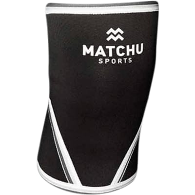Matchu Sports - Kniebrace - Knee Sleeve - 7mm - 1 stuk - Maat L - Zwart - Knee Sleeves Powerlifting