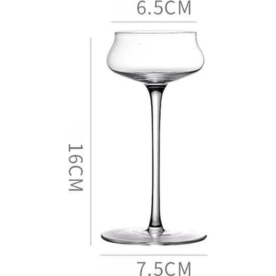 1/2 STUKS Creatieve Glazen Cocktailglazen Gepersonaliseerde Bar Martini Glazen Margarita's Hoge Glazen Set Champagneglazen 120ml white