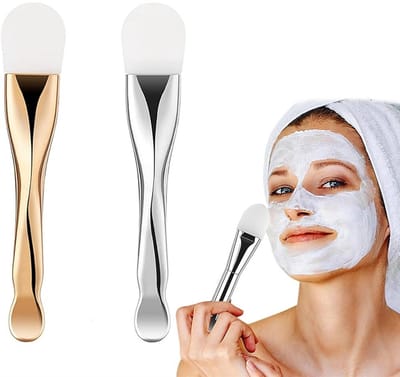2x Masker kwast - Gezichtsmasker kwast - Gezichtsmaskerborstel - Siliconen kwast voor gezichtsmasker - Make up kwasten set - Make-upborstel - Face mask - Gezichtsmaskers verzorging - Voor het aanbrengen van crèmes en lotions, klei, crème, gel