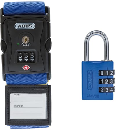 Kofferslot 620TSA/192 - Set met cijferslot 144/30 - blauw