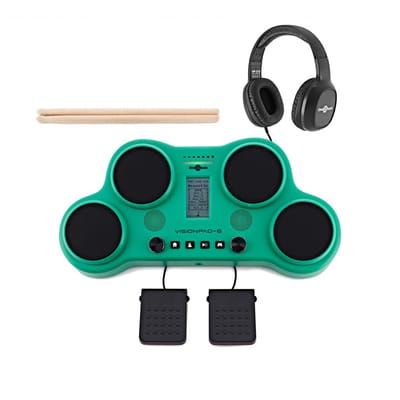 VISIONPAD-6 Elektronisch Drumpad, Pakket, van Gear4music, Groen