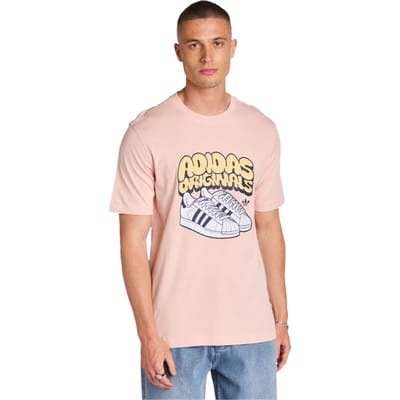 Adidas Graphics T-shirts Heren - Roze - Maat M