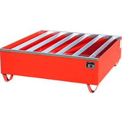 Profiellekbak type PW vlg. StawaR, voor 4 vaten, 410 l,  86 kg, rood
