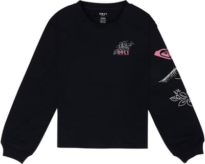Roxy Orchidregular Go Regular Fit T-shirt Met Lange Mouwen Zwart 8 Years Meisjes