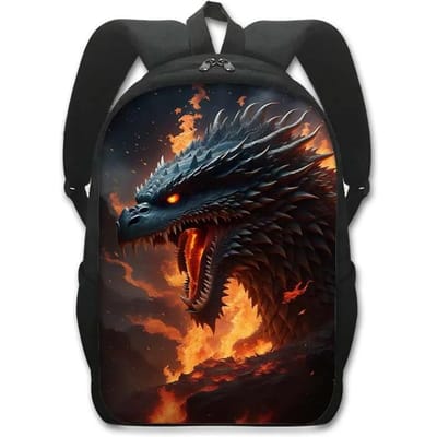Fantasy Magie Draak Print Rugzak Cartoon Draak Baby Student Schooltassen Vrouwen Mannen Laptop Rugzak Buiten Reizen Dagrugzak