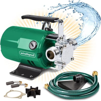 Draagbare Waterpomp - Overdrachtspomp Bronzen Pomp - Water Verplaatsen - Brons Materiaal - 330 GPH - Brons