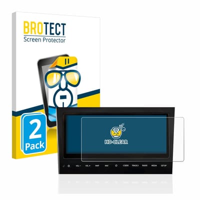 BROTECT - Screenprotector voor Hyundai Tucson NX4 2021 Infotainment System 10" - Folie Beschermfolie transparant 2 Stuks