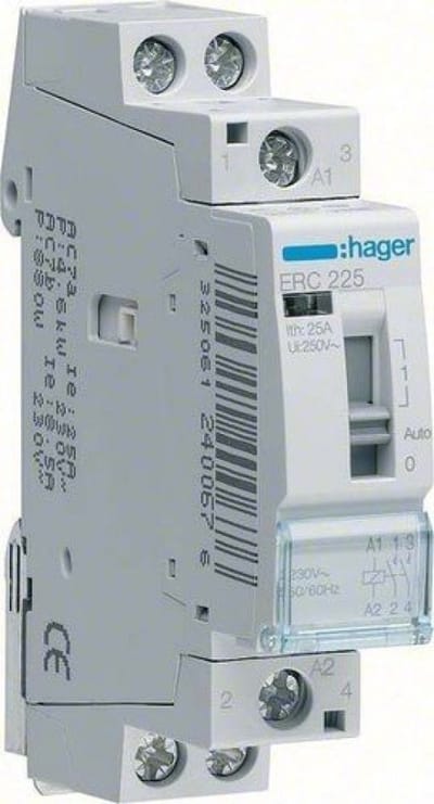 Hager Installatierelais 16A 2 maakcontacten 12V ERL216