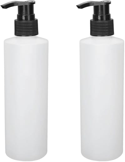 Herbruikbare Pompdispenser 250 ml - 2 Stuks voor Massageolie, Crèmes, Lotion en Shampoo, Ideaal voor Verwarming en Tanning Lotions, Duurzaam ABS Materiaal