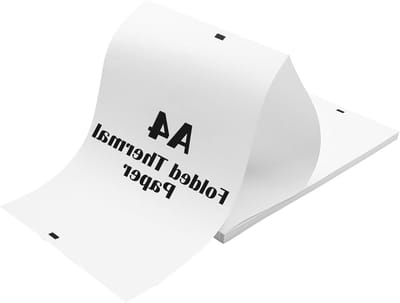 Thermisch papier A4, 100 vellen, snel drogend, ideaal voor documenten, websites en foto's, 297 x 210 mm