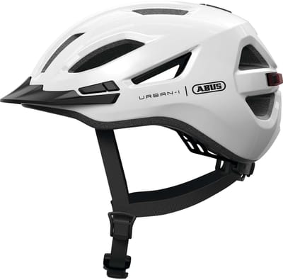 Fietshelm ABUS URBAN-I 4.0 shiny white M - 54-58 cm - wit - Geschikt voor gebruik op elektrische fietsen - stadsfietsen - 270 g