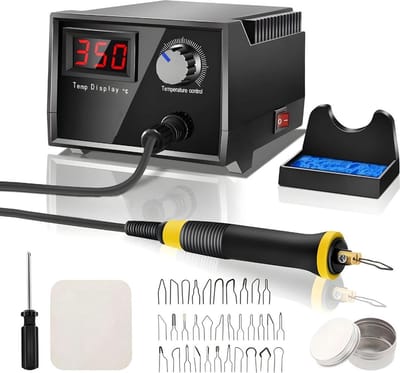 Thuys – Houtbrander – Houtbrander Set met 33 Opzetstukken – Pyrografie Met LCD Scherm – 60W – 220V