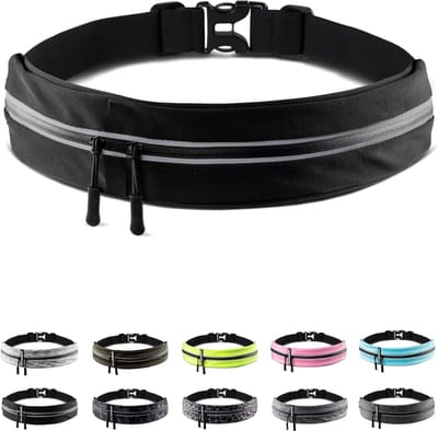 REN® Flipbelt - Hardloopriem - Running Belt - Zwart - 26cm x 6cm x 6cm